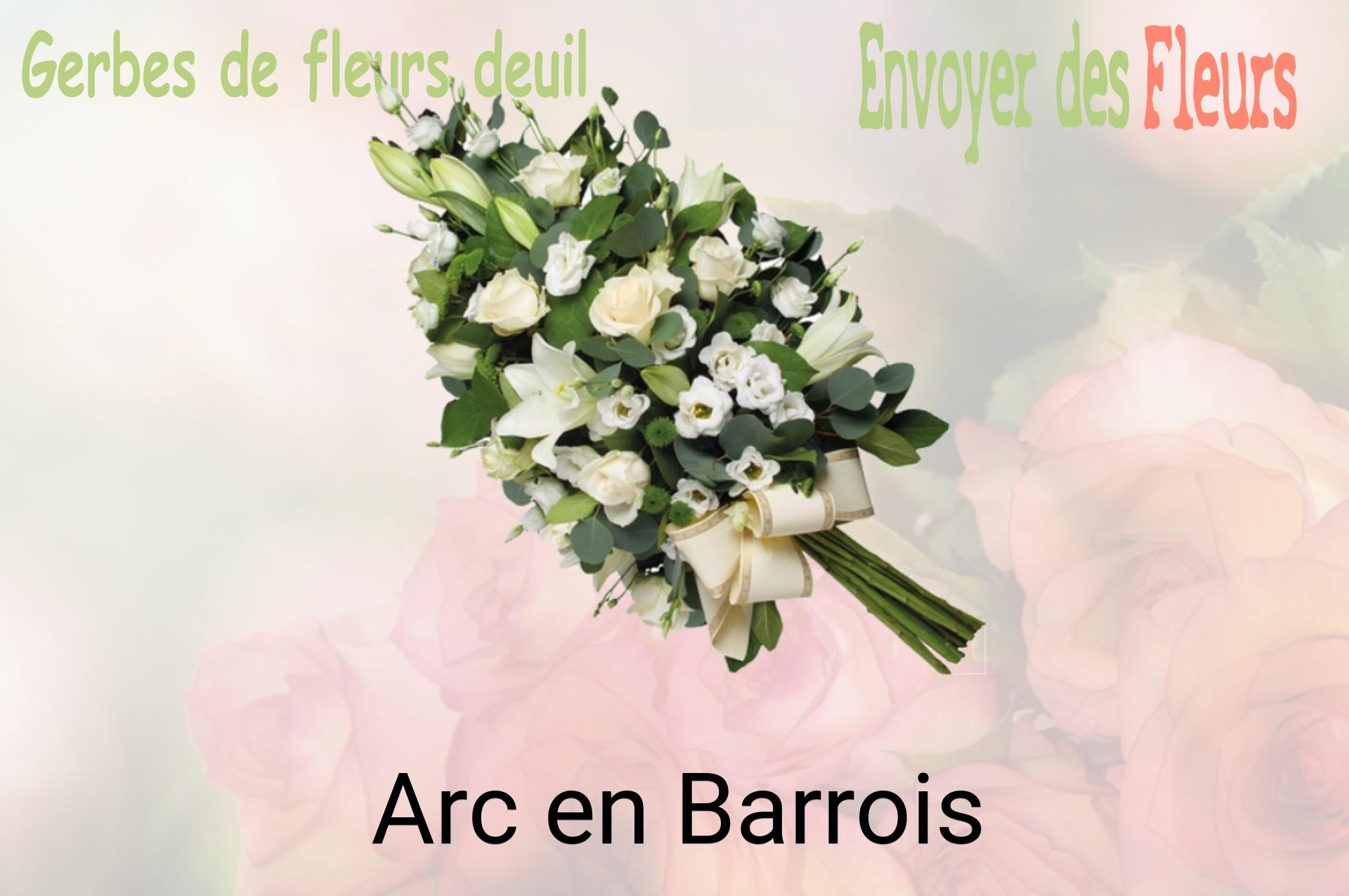 Gerbe de fleurs de deuil livrée à Arc-en-Barrois